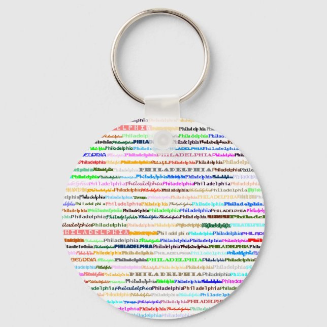 Philadelphia Keychain Nyckelring (Framsida)