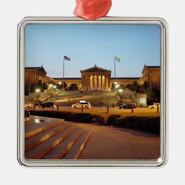 Philadelphia konstmuseumprydnad julgransprydnad metall (Framsidan)