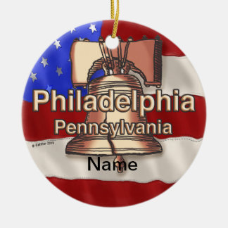 Philadelphia Liberty Bell Julgransprydnad Keramik