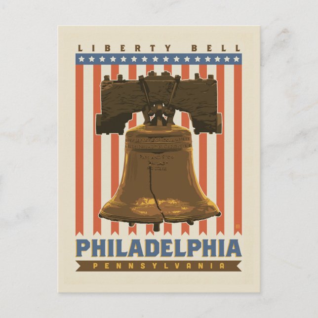 Philadelphia | Liberty Bell Vykort (Framsida)