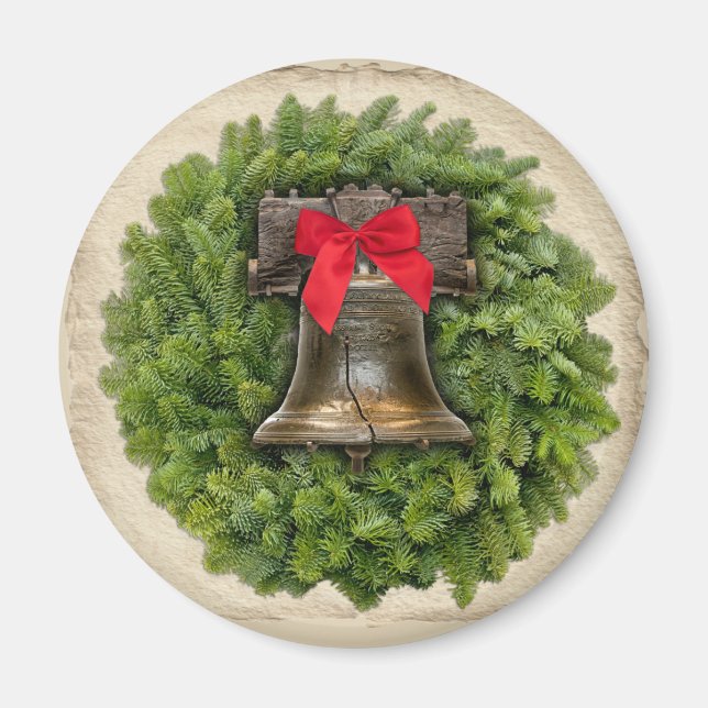 Philadelphia Liberty Bell Wandement Parchment Magnet (Framsidan)