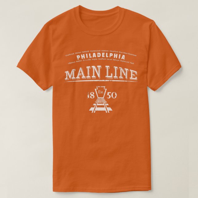 Philadelphia Main Line T Shirt (Design framsida)