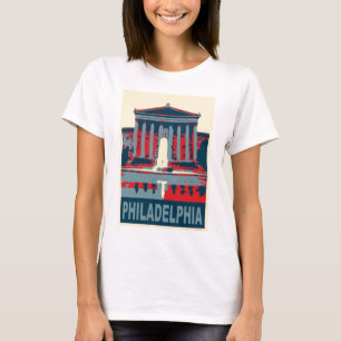 Philadelphia Museum i Blue T-shirt