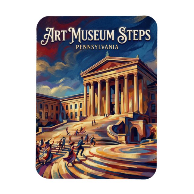 Philadelphia Museum of Art Pennsylvania Magnet (Vertikal)