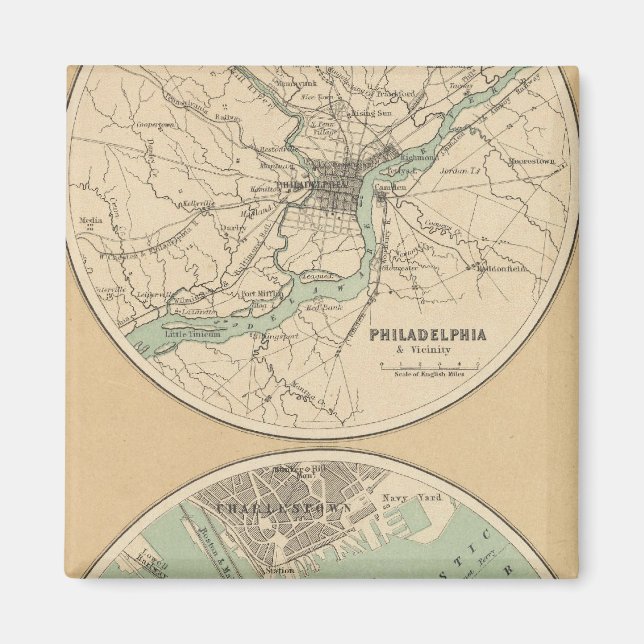 Philadelphia och Boston Magnet (Framsidan)
