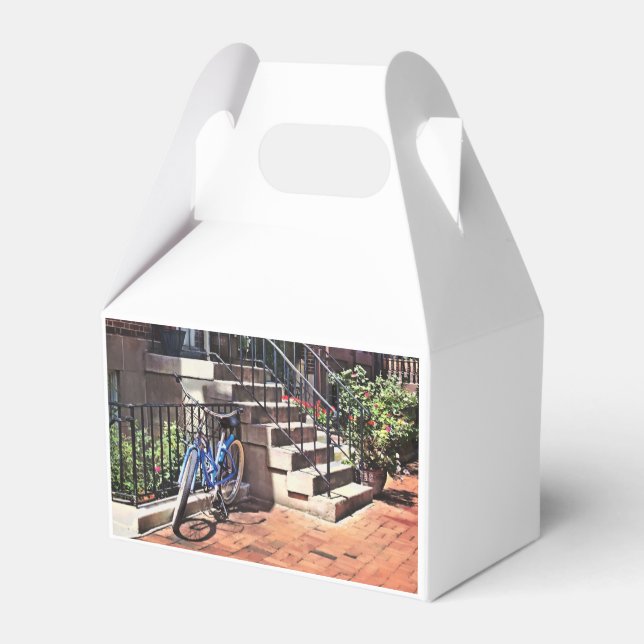 Philadelphia PA - cykel framför Philadelphia Presentaskar (Baksidan Sidan)
