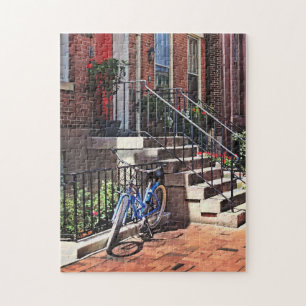 Philadelphia PA - cykel framför Philadelphia Pussel