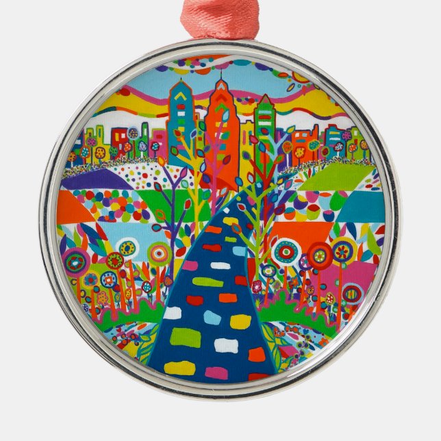 Philadelphia, PA-julprydnad Julgransprydnad Metall (Framsidan)