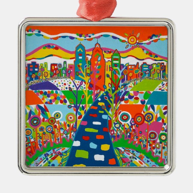 Philadelphia, PA-julprydnad Julgransprydnad Metall (Framsidan)