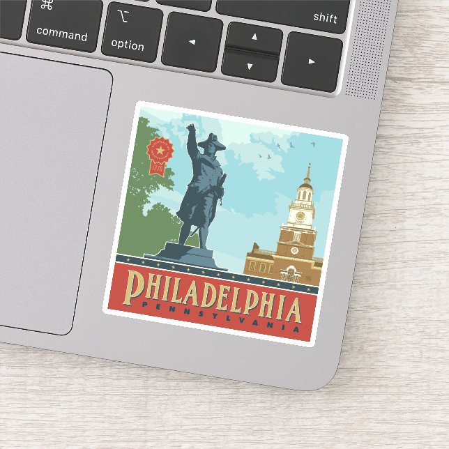 Philadelphia, PA | Oberoende Hall Klistermärken (Detalj)