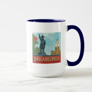 Philadelphia, PA   Oberoende Hall Mugg