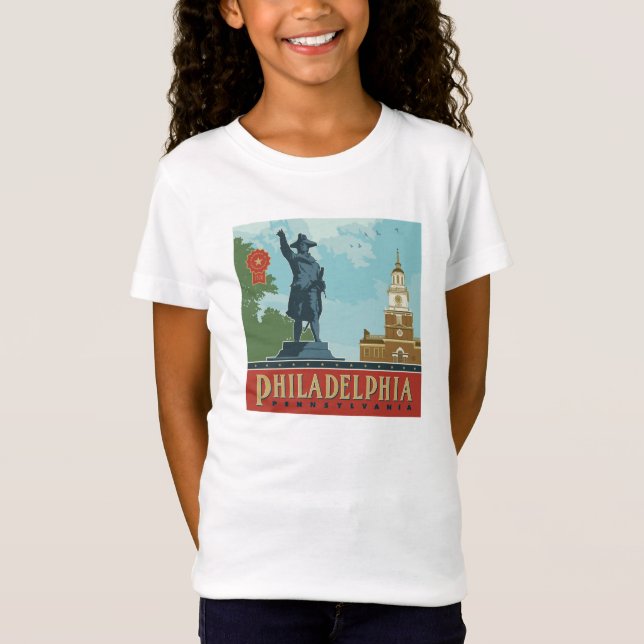 Philadelphia, PA | Oberoende Hall T Shirt (Framsida)