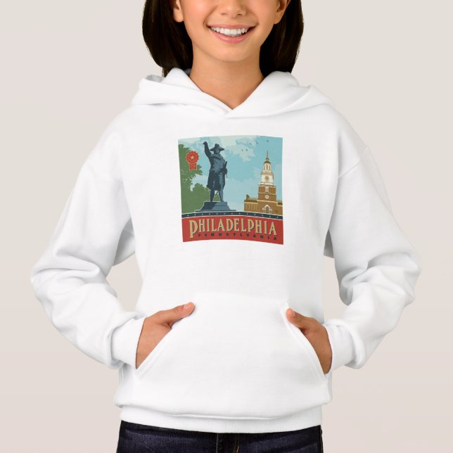 Philadelphia, PA | Oberoende Hall T Shirt (Framsida)