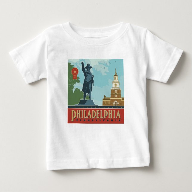 Philadelphia, PA | Oberoende Hall T Shirt (Framsida)