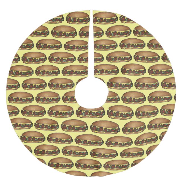 Philadelphia PA Pennsylvania Philly Cheese Steak Julgransmatta Borstad Polyester (Framsidan)