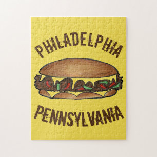 Philadelphia PA Pennsylvania Philly Cheese Steak Pussel