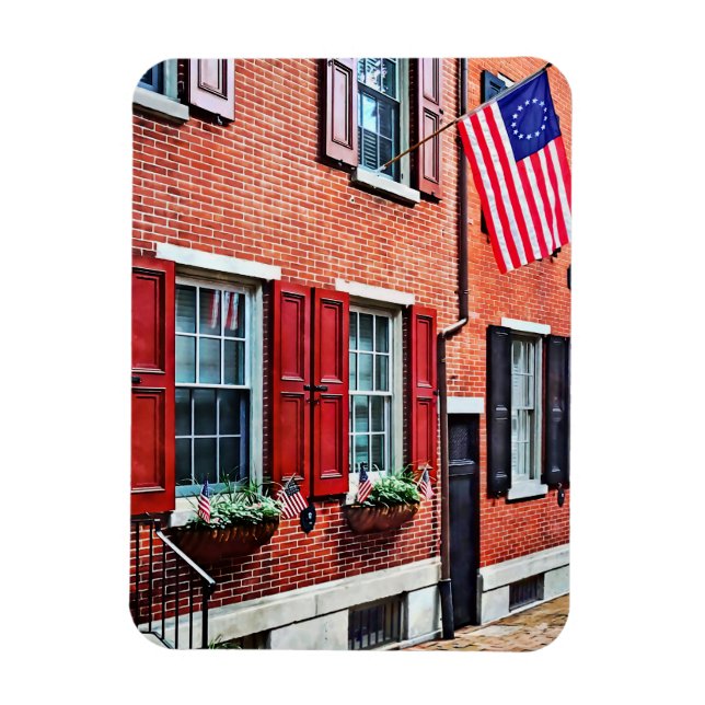 Philadelphia PA - S American Street Magnet (Vertikal)