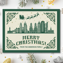 Philadelphia PA Skyline julkort - Helgdag Helg Vykort