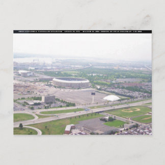 Philadelphia PA Veterans Stadium Aerial View Vykort