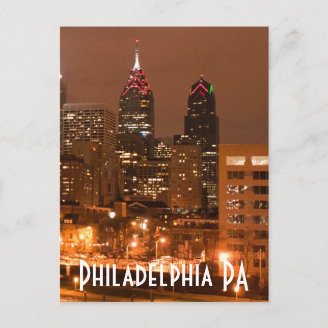 Philadelphia PA Vykort (Framsida)
