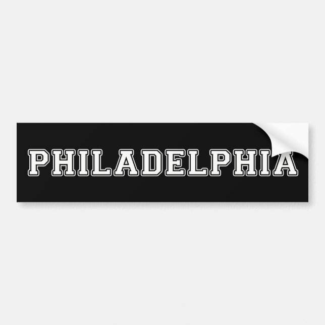 Philadelphia Pennsylvania Bildekal (Framsidan)