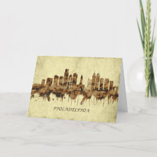 Philadelphia Pennsylvania Cityscape Helgkort