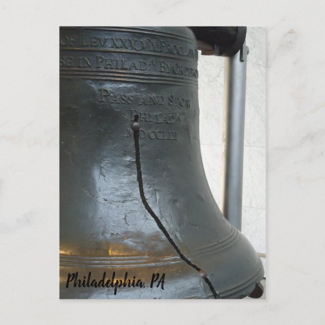 Philadelphia Pennsylvania Frihetsklockan Souvenir Vykort (Framsida)