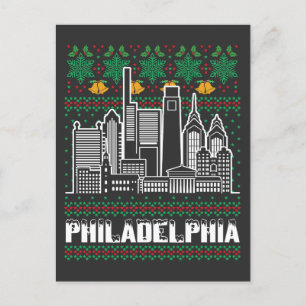 Philadelphia Pennsylvania God jul Vykort
