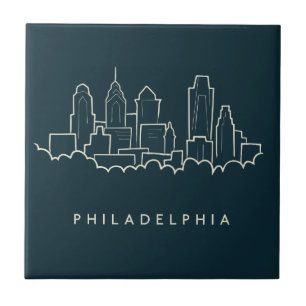 Philadelphia Pennsylvania horisont Kakelplatta