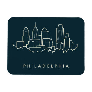 Philadelphia Pennsylvania horisont Magnet