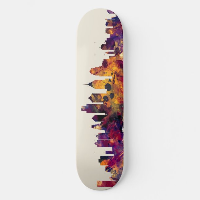 Philadelphia Pennsylvania horisont Mini Skateboard Bräda 18,5 Cm (Framsida)