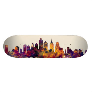 Philadelphia Pennsylvania horisont Mini Skateboard Bräda 18,5 Cm
