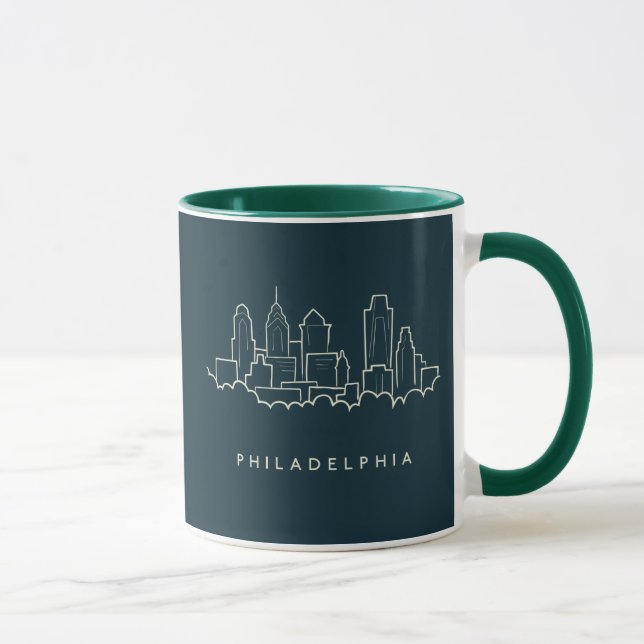 Philadelphia Pennsylvania horisont Mugg (Höger)