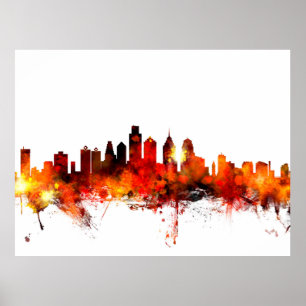 Philadelphia Pennsylvania horisont Poster
