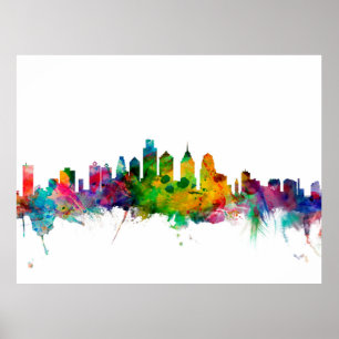 Philadelphia Pennsylvania horisont Poster