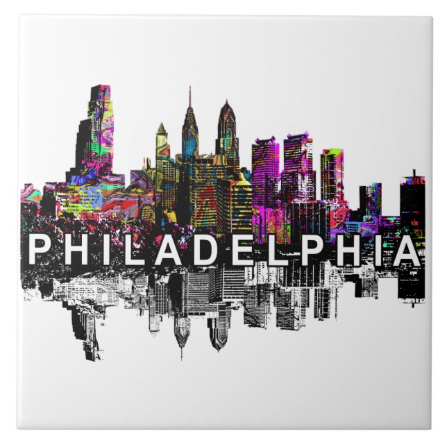 Philadelphia, Pennsylvania i graffiti Kakelplatta (Framsidan)