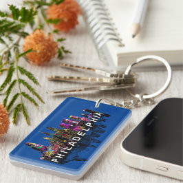 Philadelphia Pennsylvania i graffiti Keychain