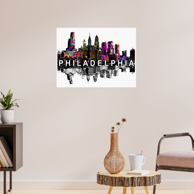 Philadelphia, Pennsylvania i graffiti Poster (Vardagsrum 3)