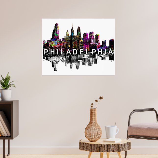 Philadelphia, Pennsylvania i graffiti Poster (Vardagsrum 3)