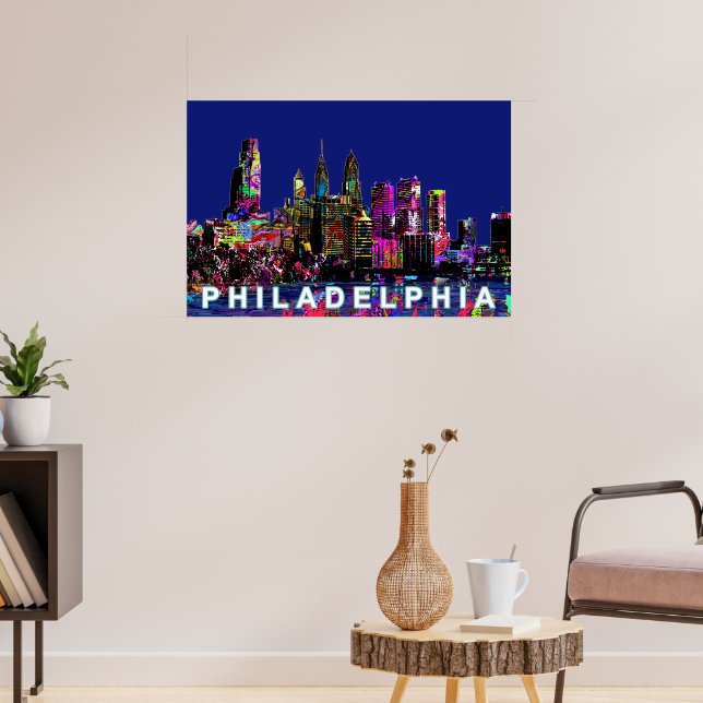Philadelphia, Pennsylvania i graffiti Poster (Vardagsrum 3)