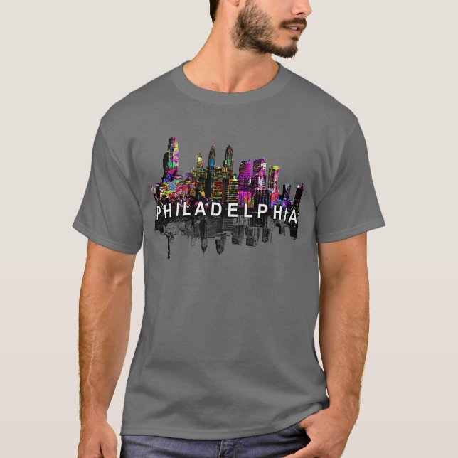 Philadelphia, Pennsylvania i graffiti T Shirt (Framsida)