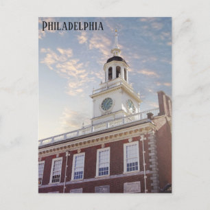 Philadelphia Pennsylvania Independence Hall Travel Vykort