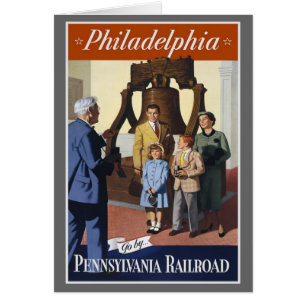 Philadelphia Pennsylvania järnväg Hälsningskort