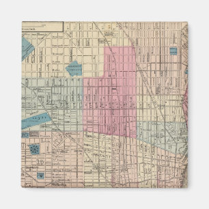 Philadelphia, Pennsylvania Karta Magnet