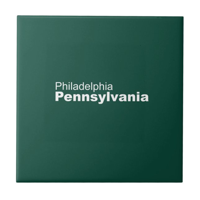 Philadelphia, Pennsylvania  Keramisk kakel (Framsidan)