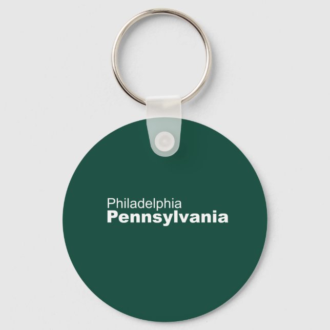 Philadelphia, Pennsylvania Keychain Nyckelring (Framsida)
