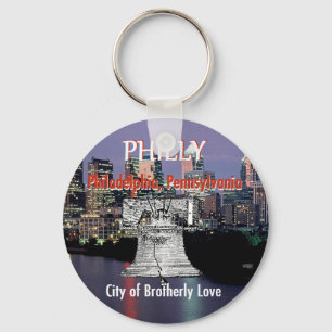 Philadelphia Pennsylvania Keychain Nyckelring