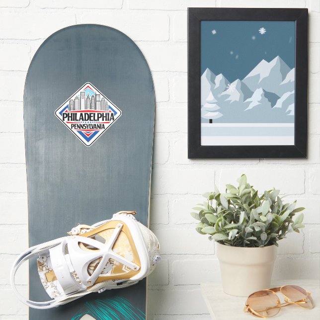 Philadelphia Pennsylvania Klistermärken (Snowboard)