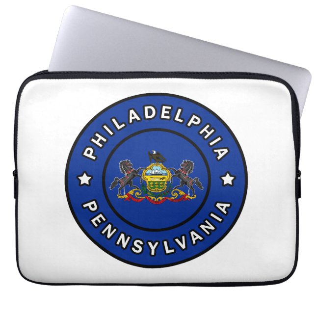 Philadelphia Pennsylvania Laptop Sleeve (Framsidan)