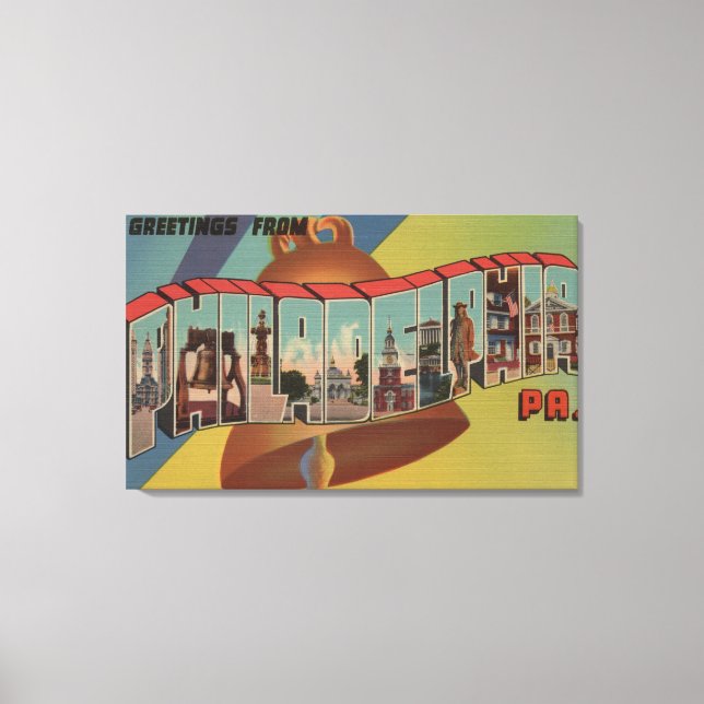 Philadelphia, Pennsylvania (Liberty Bell) Canvastryck (Framsida)